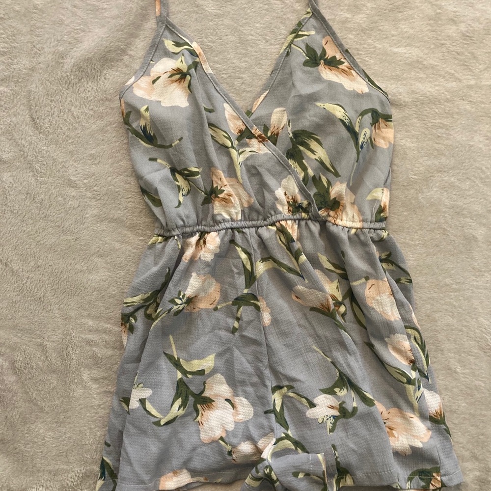 Light Blue and Floral Romper from Forever 21.